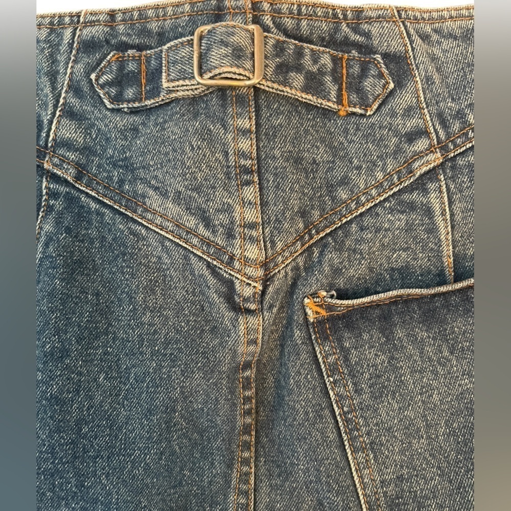 Vintage GAP Work Force Denim Skirt | High Waist Blue Jean Skirt | Size 9/10 - Picture 5 of 9